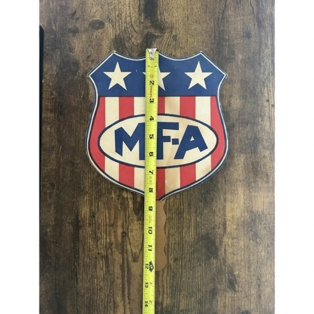 Vintage MFA Farming Feed Mutual‎ Insurance Co Columbia Missouri Hand Fan